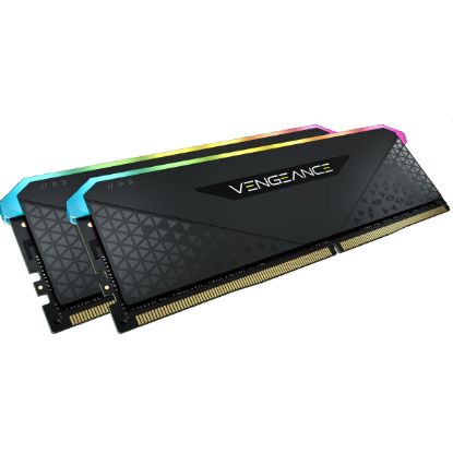  Зображення Модуль пам'яті для комп'ютера DDR4 16GB (2x8GB) 3200 MHz Vengeance RGB RS Black Corsair (CMG16GX4M2E3200C16) 